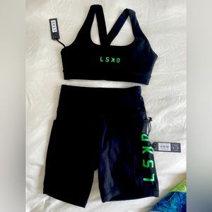 NWT LSKD bra and short set size small